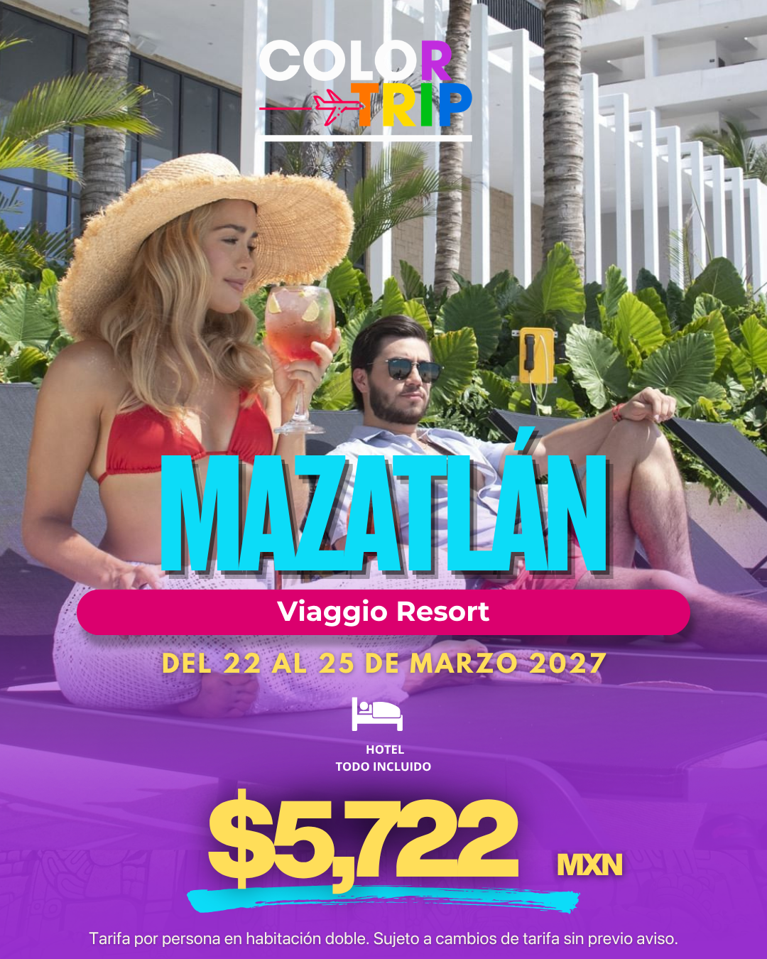 Mazatlán Todo Incluido en Viaggio Resort desde $5,722 MXN